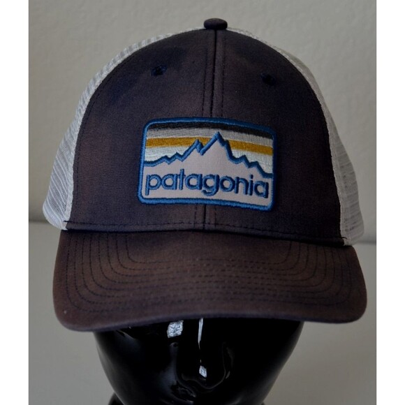 Patagonia Other - Patagonia Hat Men Trucker Cap One Size Mountain Embroidered Snapback Discolored